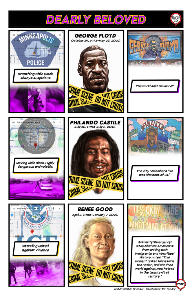 Page 2 of Walter Greason & Tim Fielder's new comic Dearly Beloved 