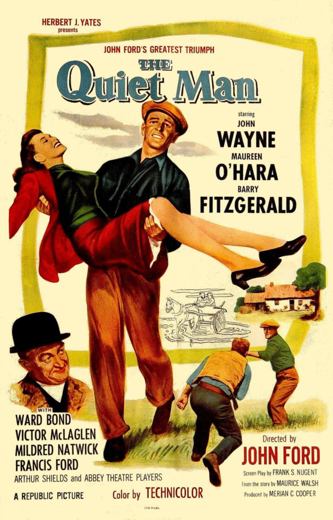Poster for The Quiet Man (1952) with Maureen O'Hara and John Wayne