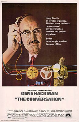 Poster for The Conversation (1974) with Gene Hackman