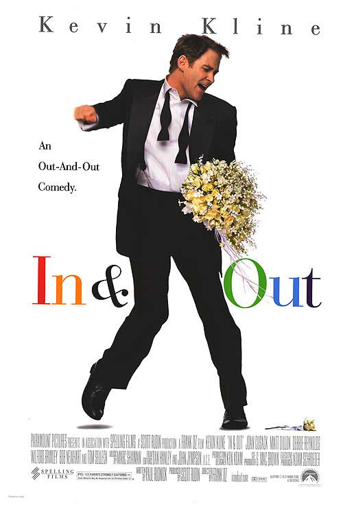 Poster for In & Out (1997) with Kevin Kline dancing